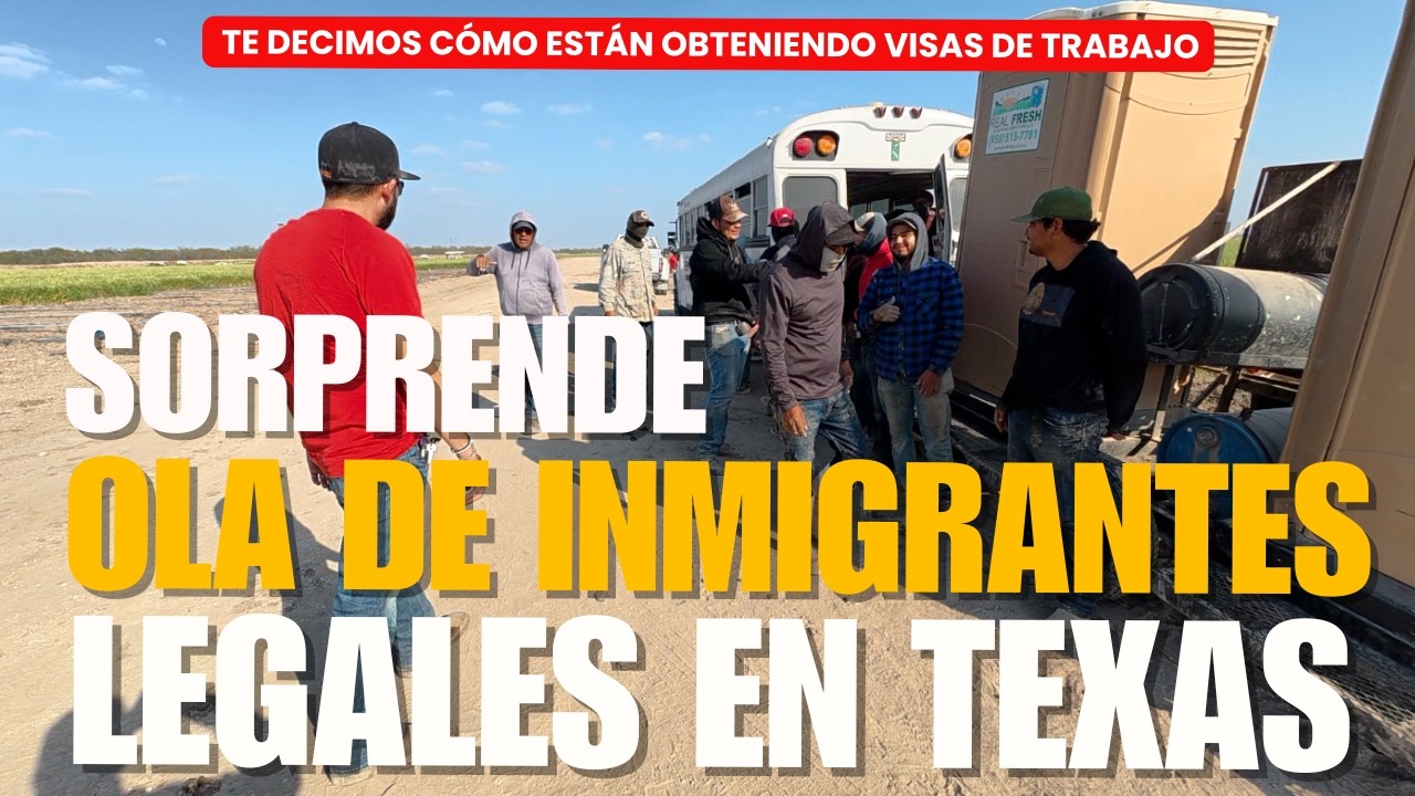 En TEXAS hay polémica por una ola de inmigrantes que están llegando legalmente con visas temporales.