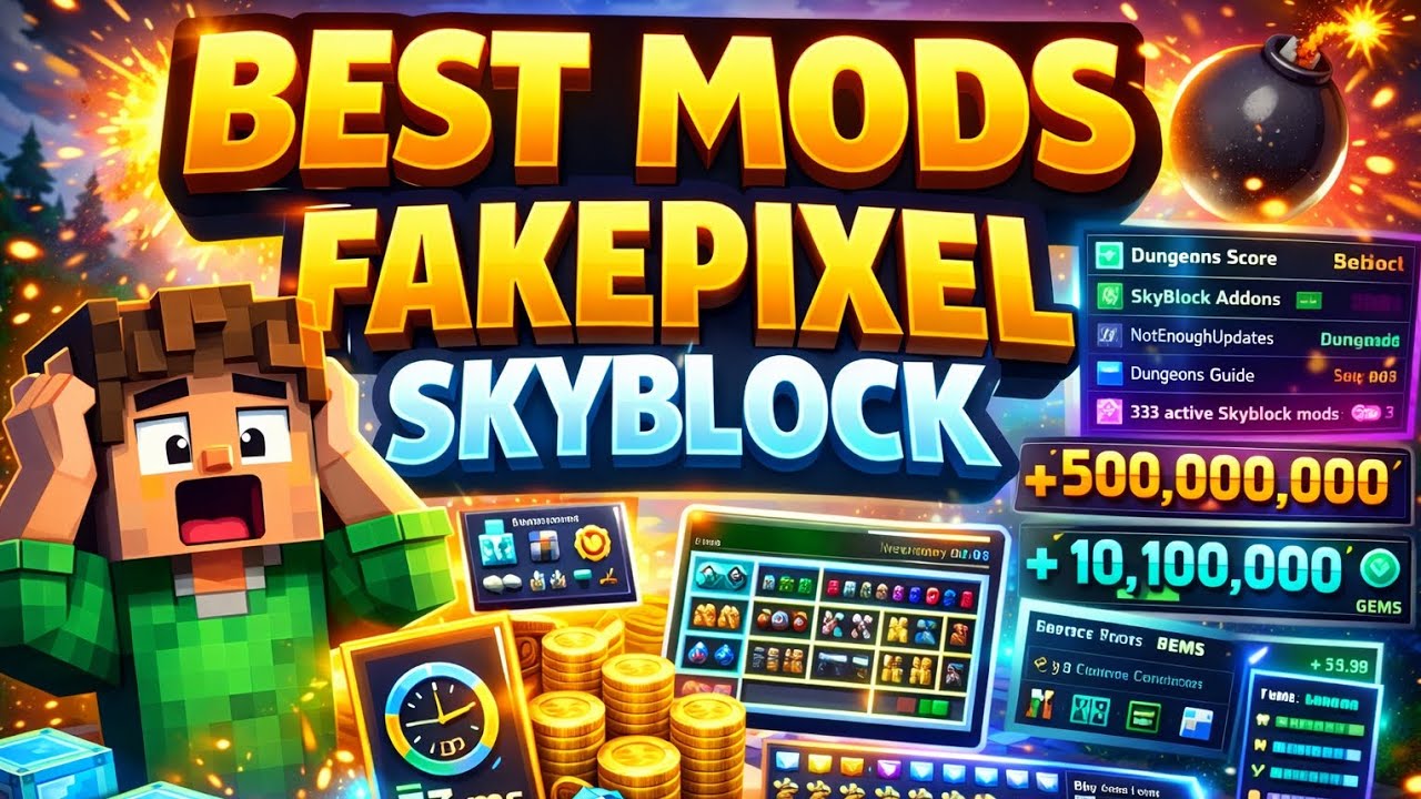 “INSANE SKYBLOCK MODS IN FAKEPIXEL SKYBLOCK 😱 (Must-Try!)”