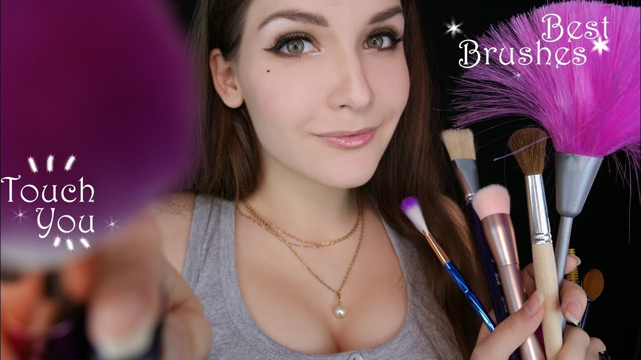 АСМР🖌️Лучшие КИСТОЧКИ для СНА,ЛИЦА и УШКА | ASMR🎧 Face&Ear 👂💆Touching Brushes🖌️Best Sleep Trigger💤