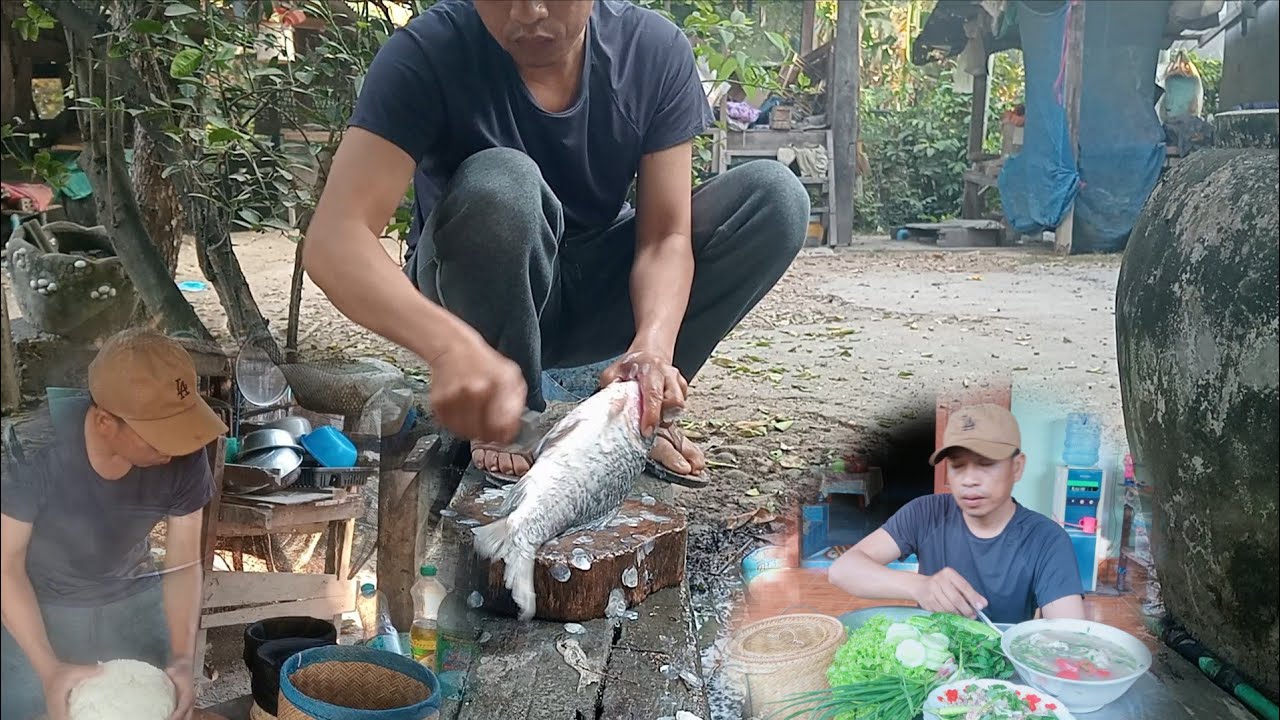 วันนี้ตื่นแต่เช้าหนึ่งข้าว,ทำลาบปลากิน|ຕື່ນເຊົ້າໜຶ່ງເຂົ້າຕົ້ມປາລາບປາກິນ