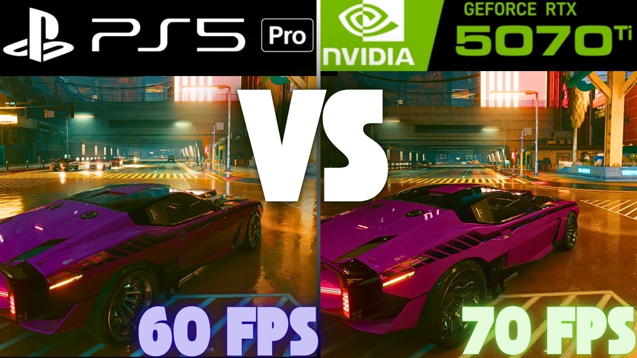 PS5 PRO pssr 2 vs PC RTX 5070Ti | Cyberpunk 2077 | Visuals & Performance & Ray Tracing Comparison 4K