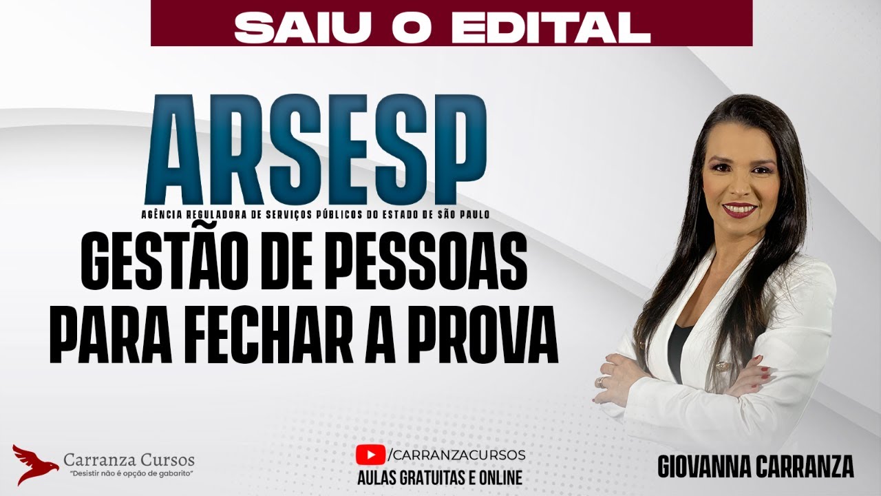 Concurso ARSESP 2025 – Administração | Gestão de Pessoas Teoria Completa para Fechar a Prova
