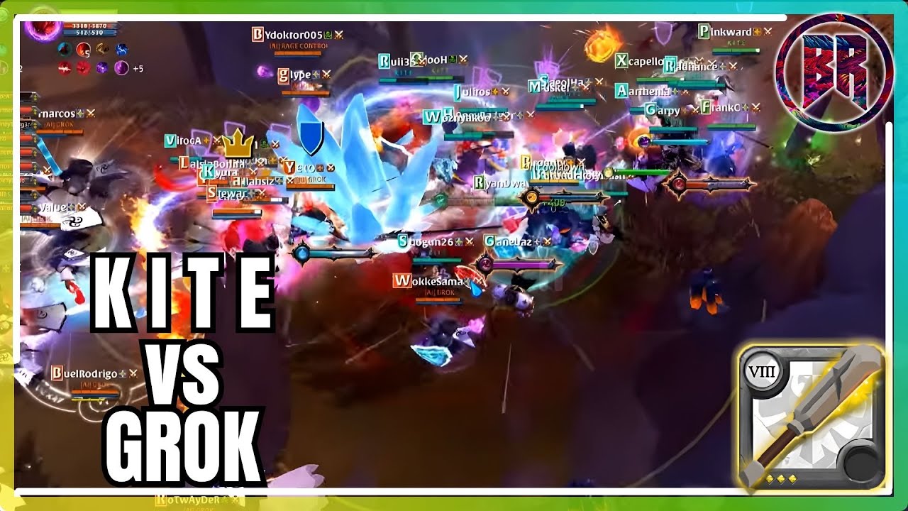 Albion Online K I T E vs Grok Small Scale ZvZ PvP | Bedrock Mace