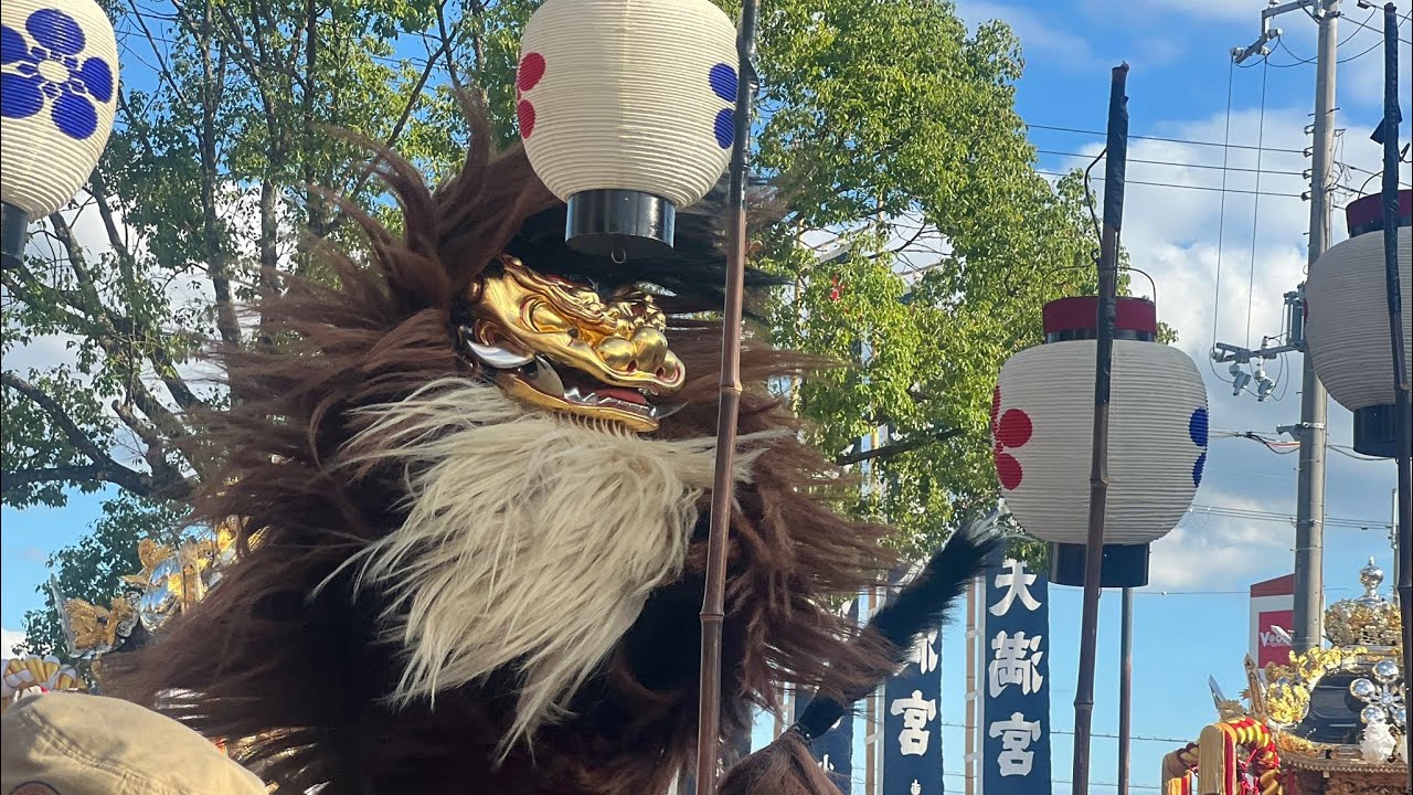 2025年　大塩天満宮秋祭り　牛谷丁　道中舞