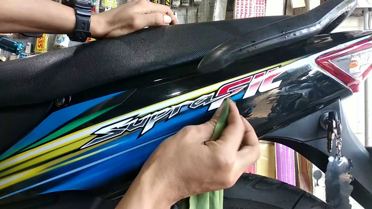Pasang striping list supra fit buat emak