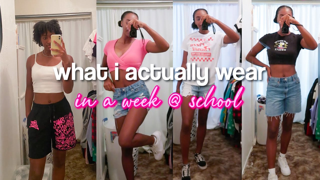 OUTFITS OF THE WEEK (what i actually wear in a week at school)