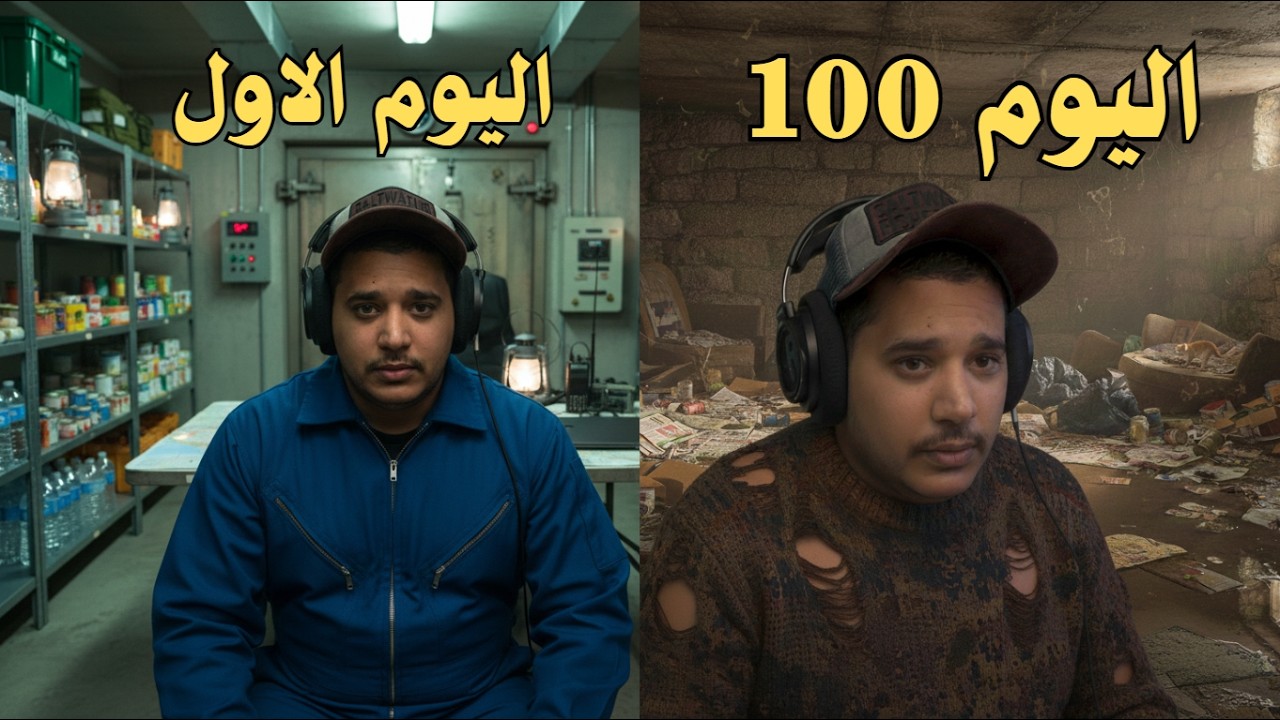 هل اقدر اعيش 100 يوم داخل قبو؟