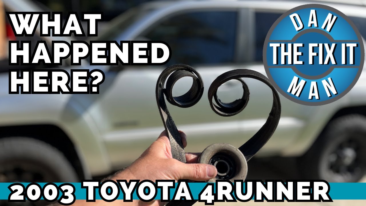 2003 4 Runner 4.0L v6 Idler Pulley and Serpentine Belt Replacement