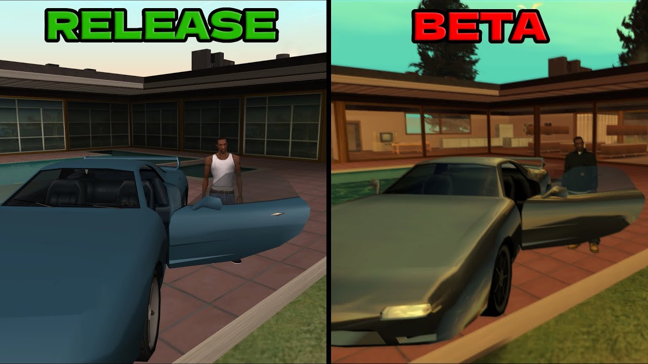 GTA San Andreas - Beta vs Release Map Comparison!