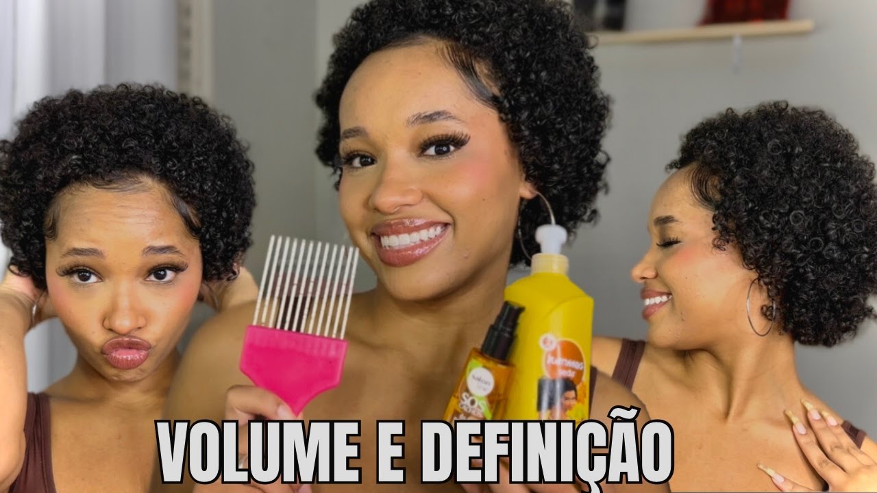 FINALIZANDO MEU CABELO CACHEADO COM PRODUTOS BARATINHOS APÓS O BIG CHOP *volume e definição*
