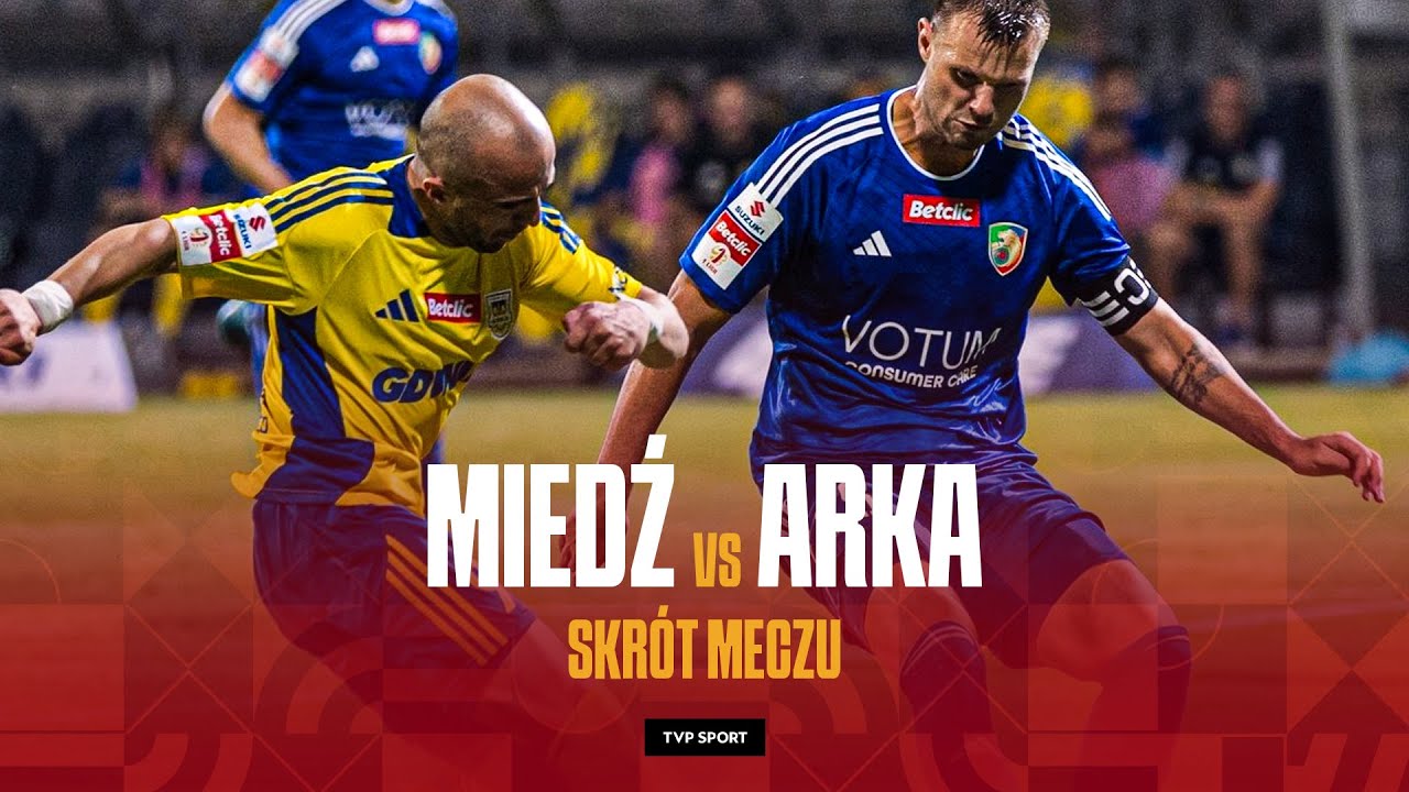1. LIGA: MIEDŹ LEGNICA - ARKA GDYNIA, GOL W 101. MINUCIE DAŁ WYGRANĄ | SKR&Oacute;T MECZU | SEZON 2024/25
