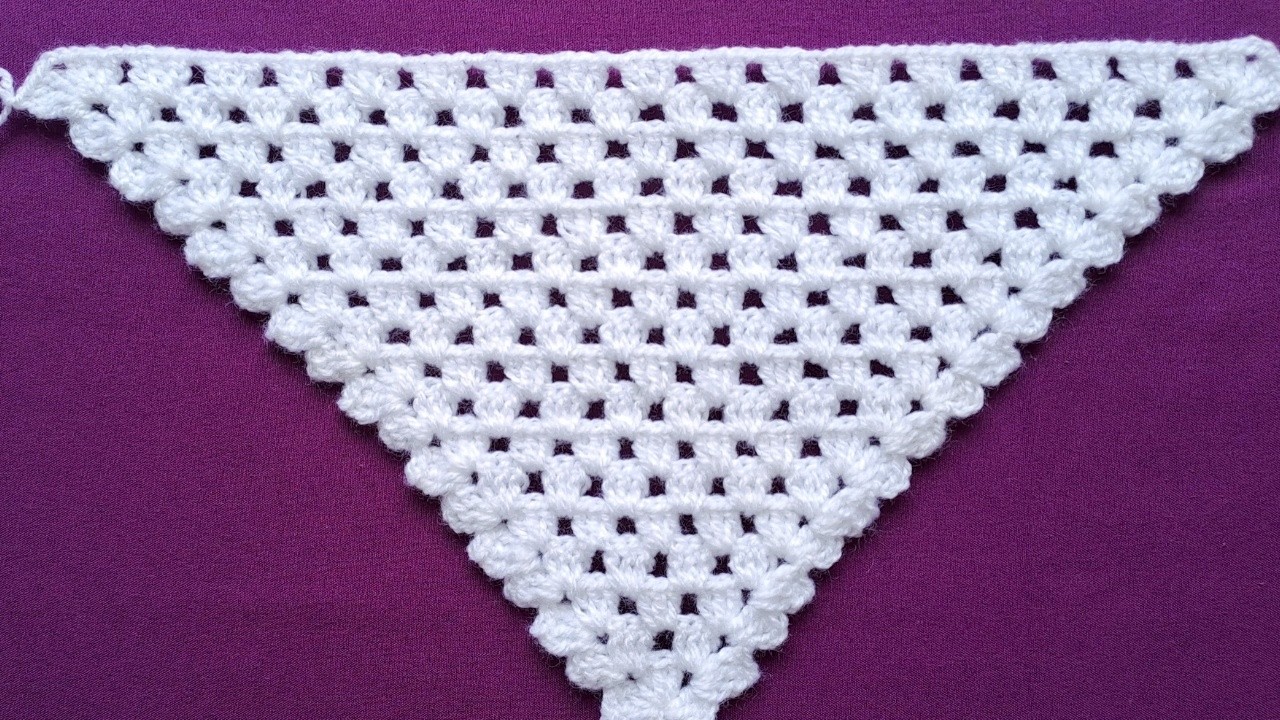 Este Patrón de CHAL a Ganchillo es Increíblemente Fácil de Tejer/SHAWL Crochet Pattern Tutorial