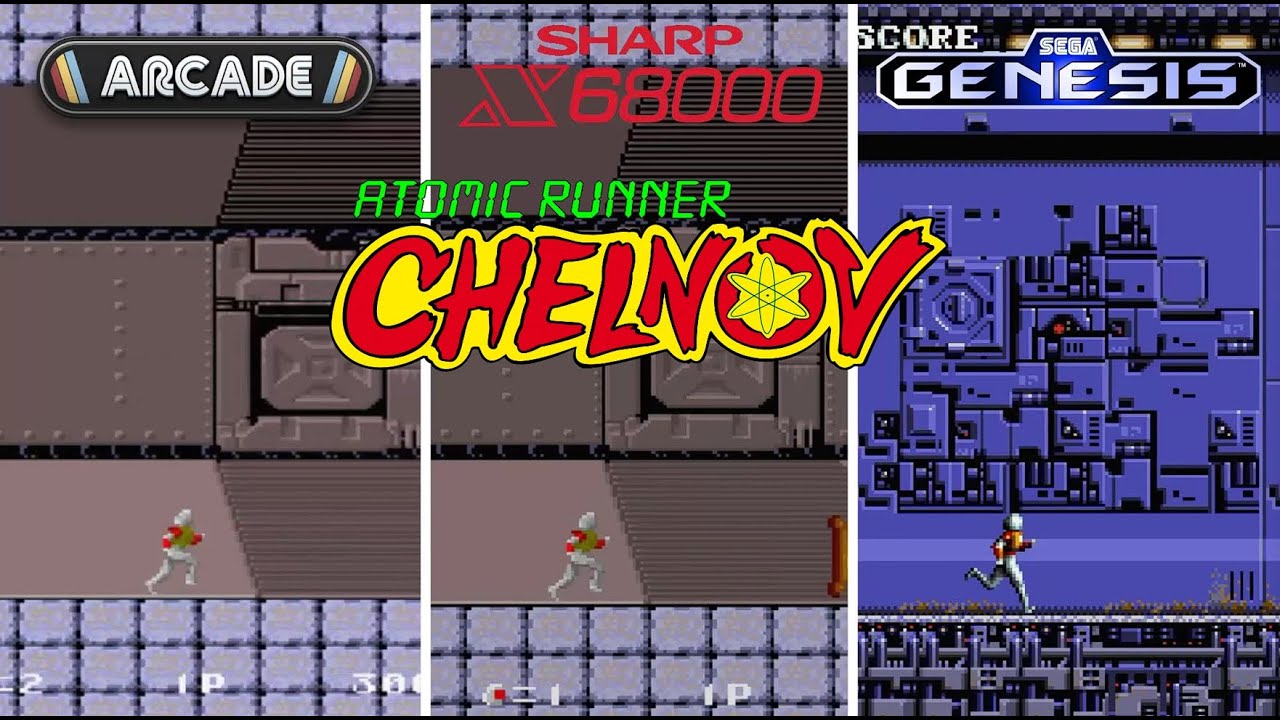 Atomic Runner Chelnov [1988] Arcade vs Sharp X68000 vs Sega Genesis (Version Comparison)