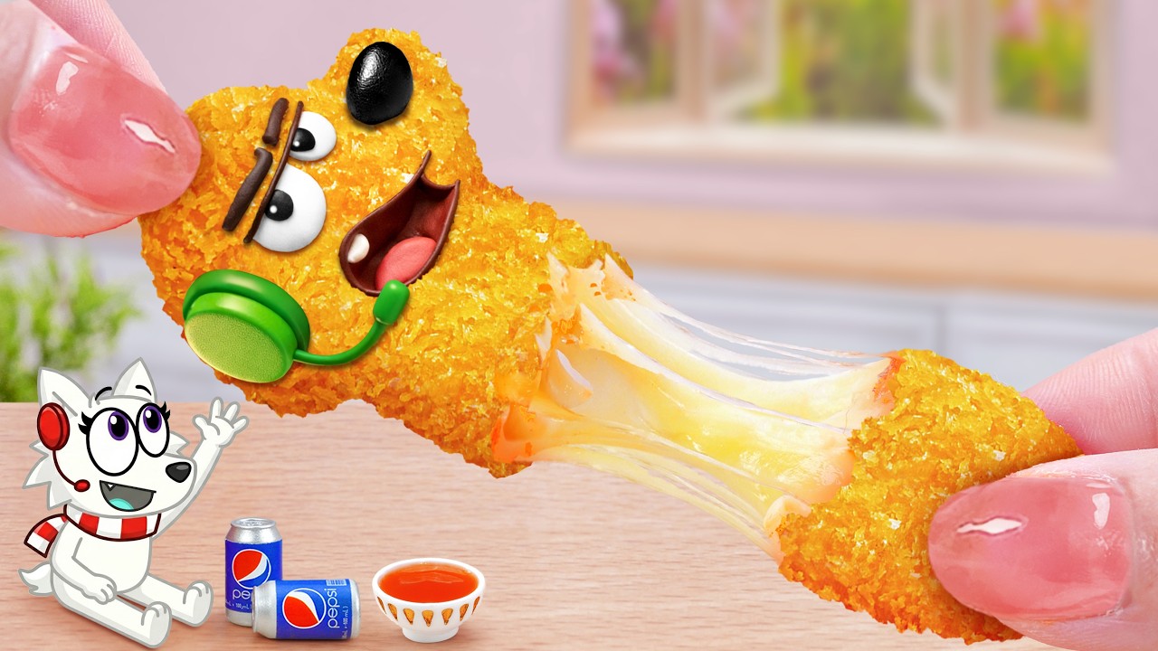 Best Corn Dog Recipe 🧀 Easy Recipes Miniature Fried Cheese Tyler and Snowi 🐶 Mina Mini Kitchen