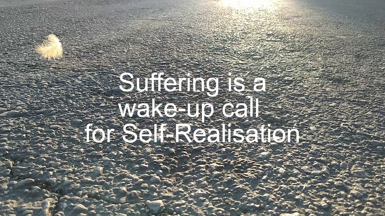 Suffering is a wake-up call for Self-Realisation (by Satchitananda)