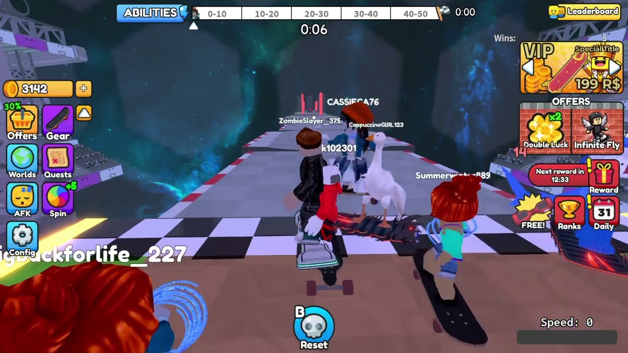 Roblox Gameplay 42# (Skateboard Obby Part 6)
