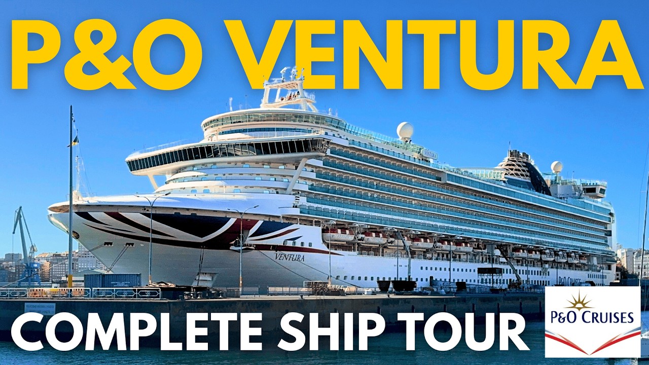 Полная экскурсия по кораблю P&O Ventura с путеводителем! Палуба за палубой!