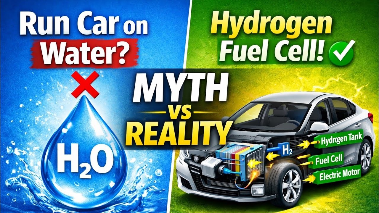 Hydrogen Fuel Cells Explained ⚡ | The Truth Behind the Water-Powered Car Myth 🚗💧 