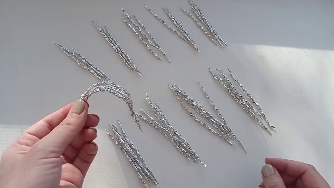 Цветок из фольги. DIY foil flower.