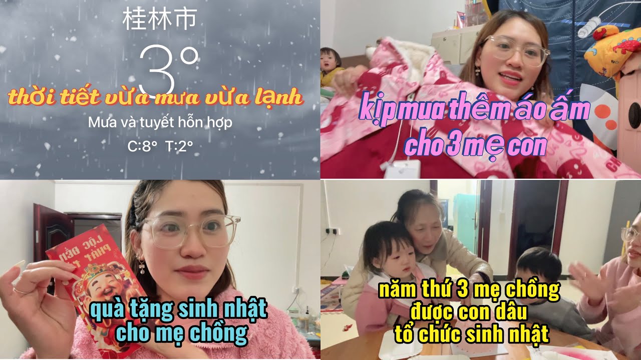 #281 CON DÂU TỔ CHỨC SINH NHẬT CHO MẸ CHỒNG, chu đáo hơn cả con ruột ☺️ #cuocsongtrungquoc 
