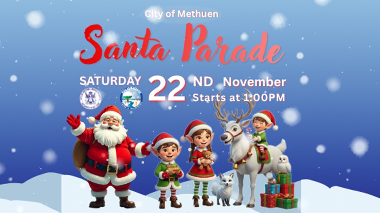 2025 Santa Parade City of Methuen