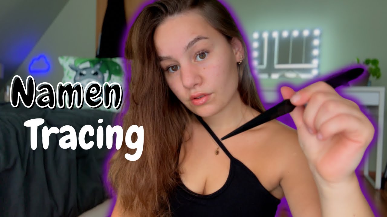 [ASMR] TRACING mit DEINEM NAMEN!🦋 (Part1) | ASMR Marlife
