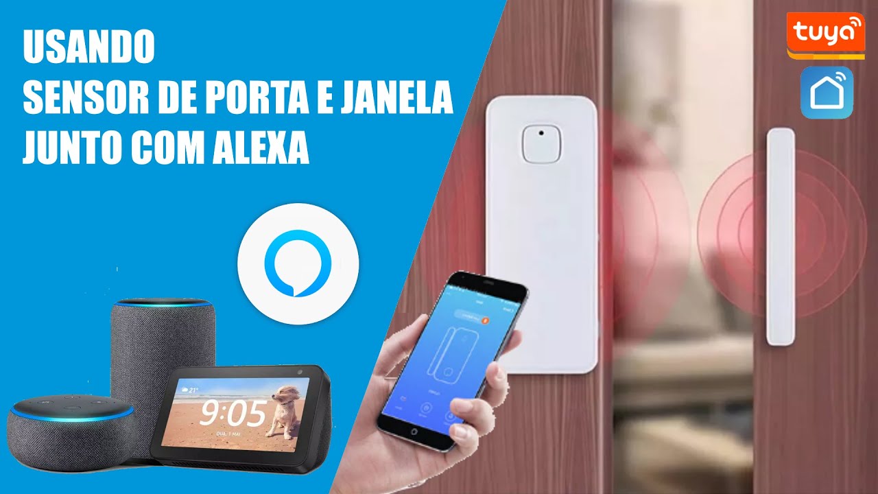 AUTOMAÇÕES com SENSORES de Porta e Janela na ALEXA!