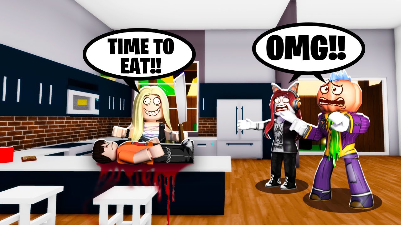 We Broke Into A Creepy Persons House In Roblox Brookhaven rp (THEY EAT PEOPLE!)