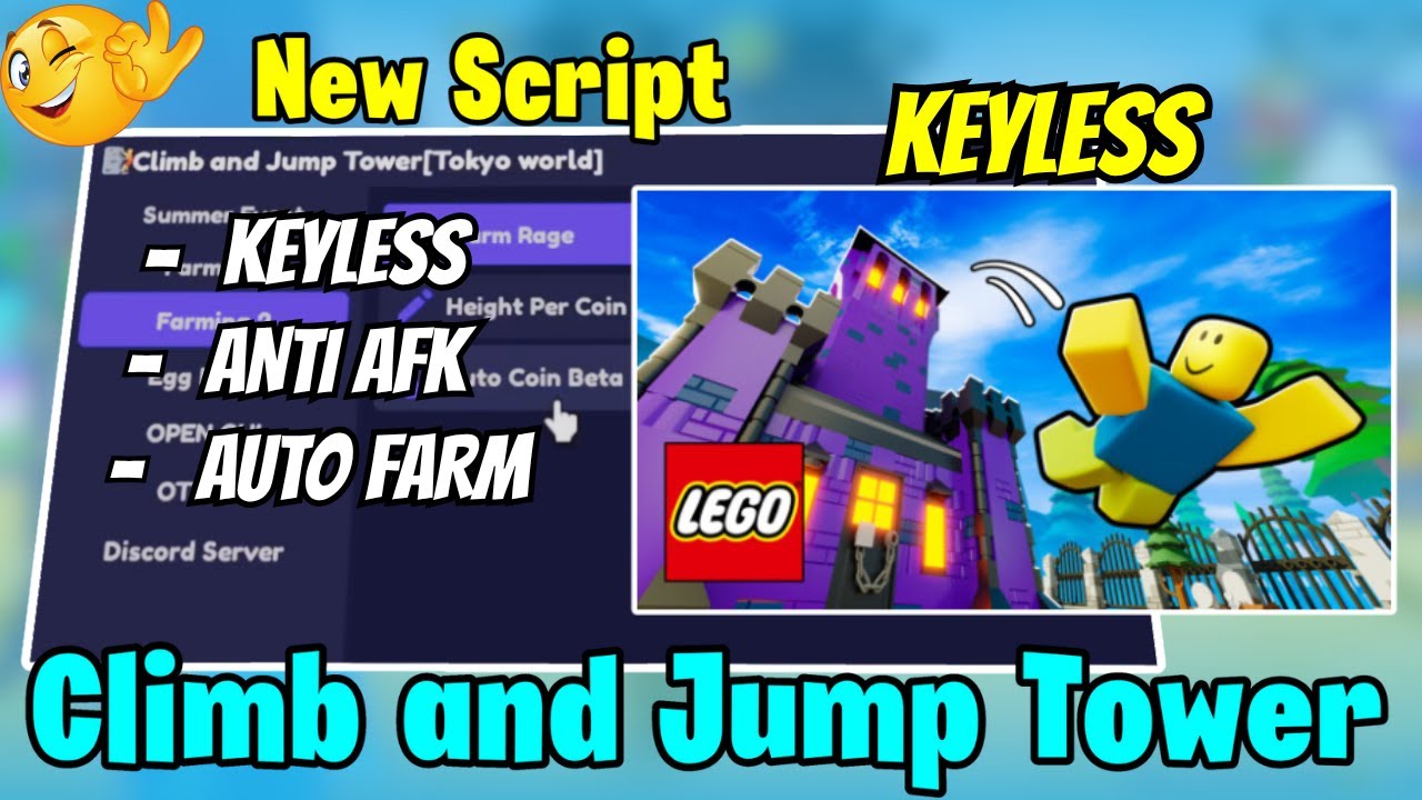 Climb and Jump Tower Script! (Tokyo World) | Super Auto & Anti AFK | Roblox Script