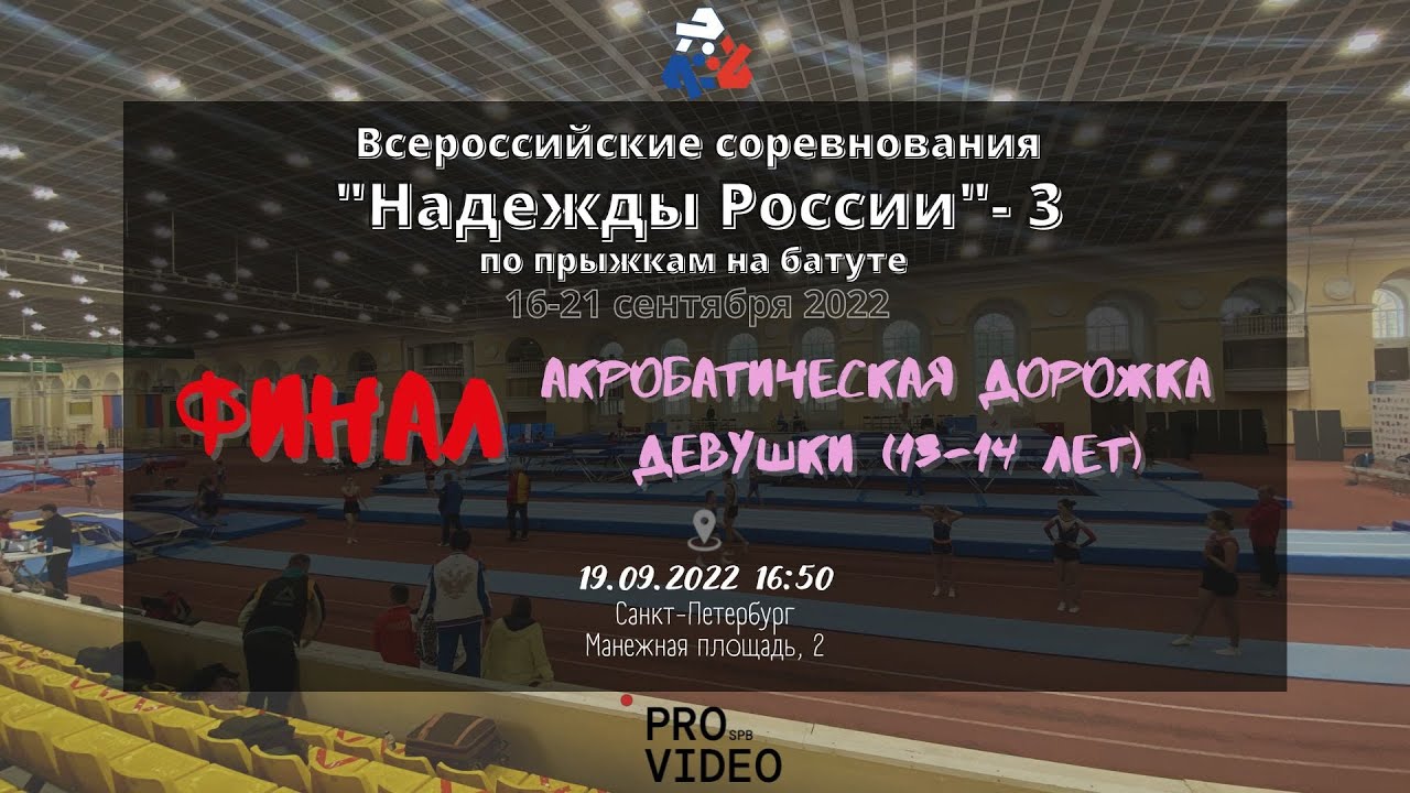 Финал | Акробатическая дорожка - Девушки (13-14 лет) | 19.09.2022