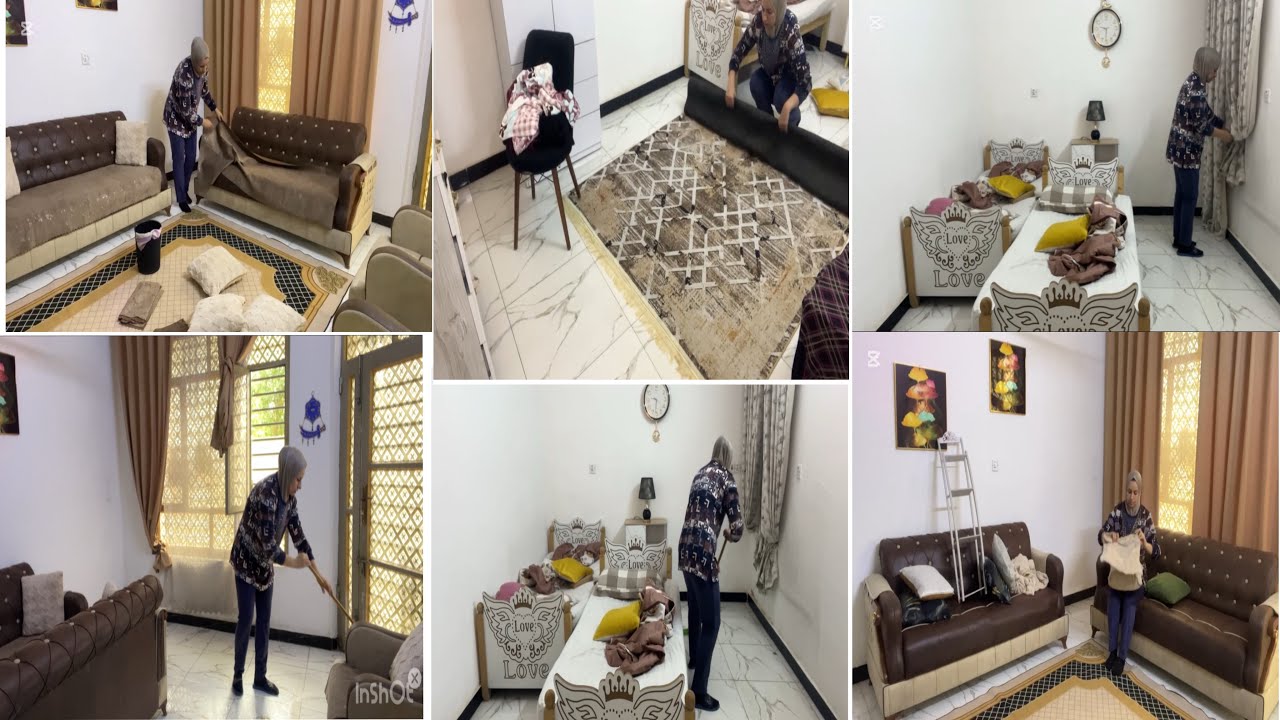 بية مرض من اشتري شي جديد أنظف البيت كله روتين تحدي البرد. 