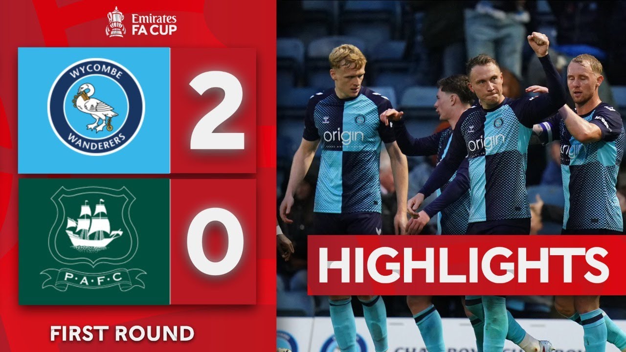 Woodrow Double Sends Chairboys Through | Wycombe 2-0 Plymouth | Emirates FA Cup 2025-26