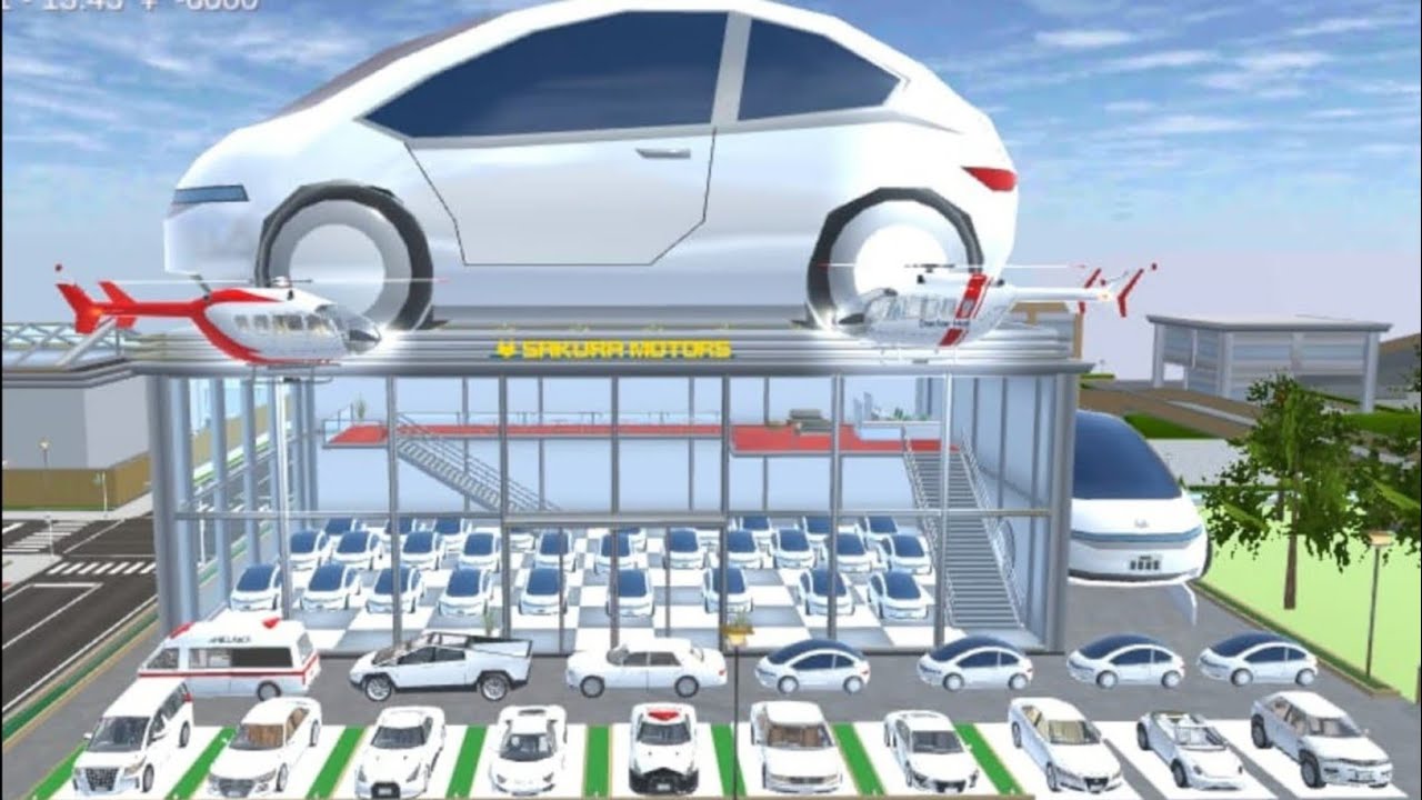 ALL WHITE COLOR CAR COLLECTION AT CAR SHOP 🚔😱☑️✅ || SAKURASCHOOLSIMULATOR || 🚔😦☑️☑️ || GAMING