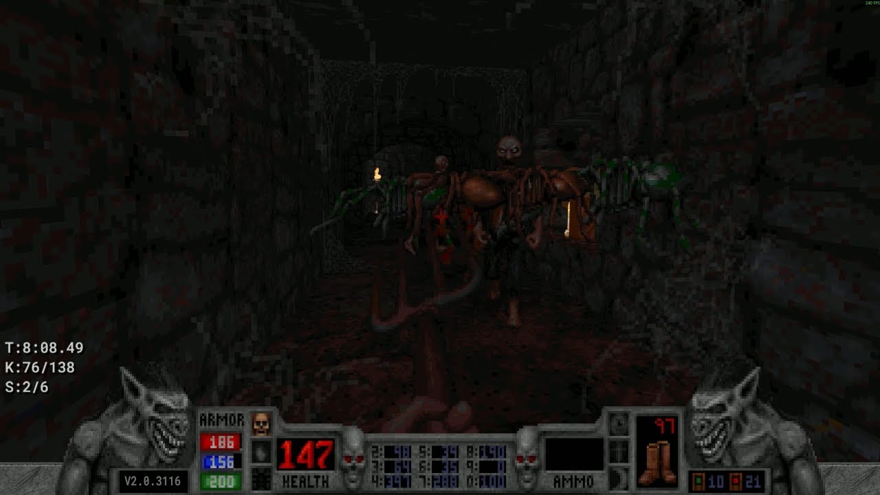 Blood: Refreshed Supply - E3M8: The Catacombs (100%) - Extra Crispy - Achievements 12 / 20