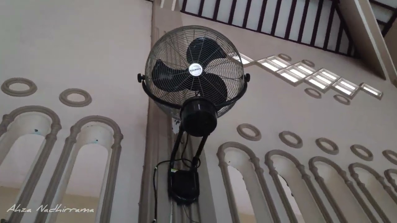 #ncfd Wall Fans in Mosque Running