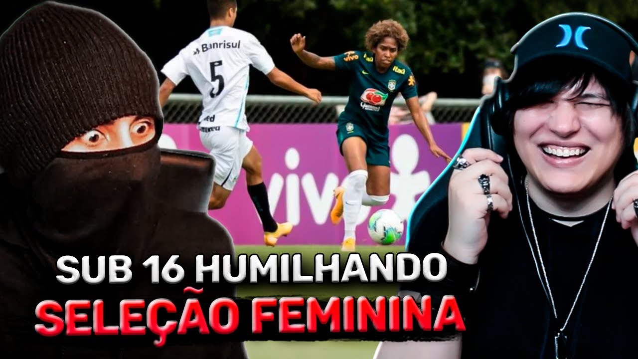 MOLECADA SUB 16 GOLEANDO A SELEÇÃO FEMININA!