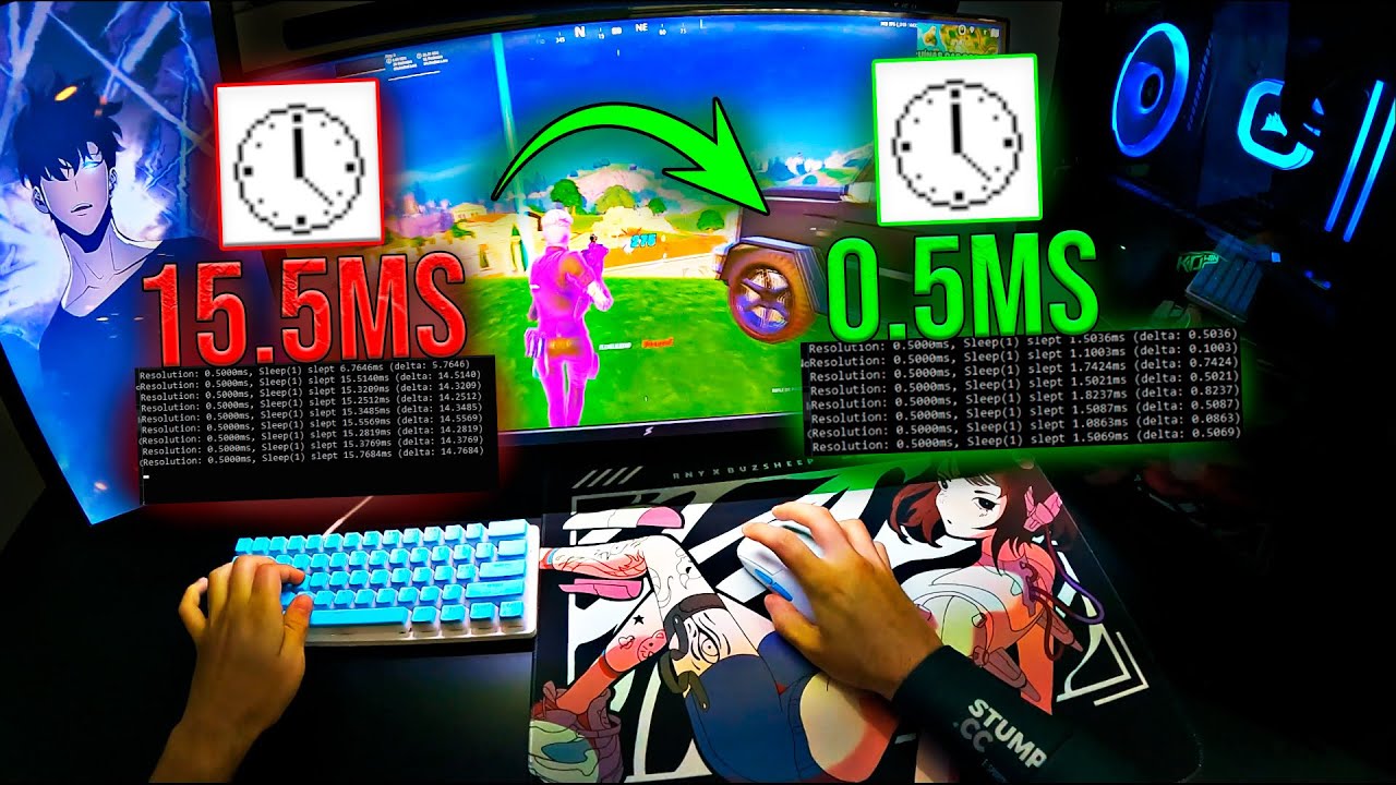 VOCÊ UTILIZA O TIMER RESOLUTION DA MANEIRA ERRADA! (ZERANDO O INPUTLAG) “FPS BOOST” Fortnite e etc