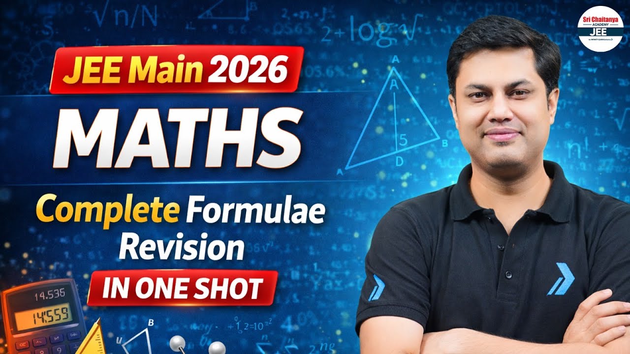 JEE 2026: Complete Formulae Revision for JEE Main MATHS in ONE SHOT | 🚀 Boost Your Score | #jee