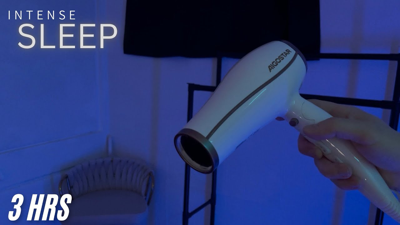 RELAX DEEPLY and UNPLUG from your DAILY ROUTINE - INTENSE and DEEP SOUND of HAIR DRYER (ASMR)