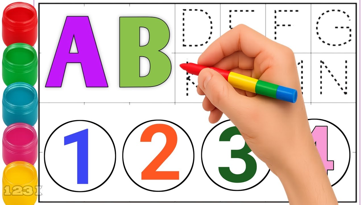 ABC SONG, Alphabet, ABCD, A to Z, Kids rhymes, 123 Number, 123 counting, 1 to 10 ginti #kidslearning