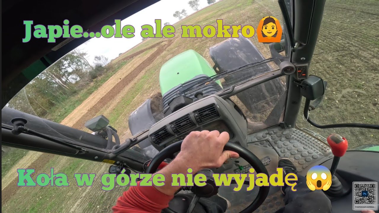 Uprawa pola po powodzi wyrwy mega bagno. Agrotron 200 + Runner 300 koła w g&oacute;rę masakra