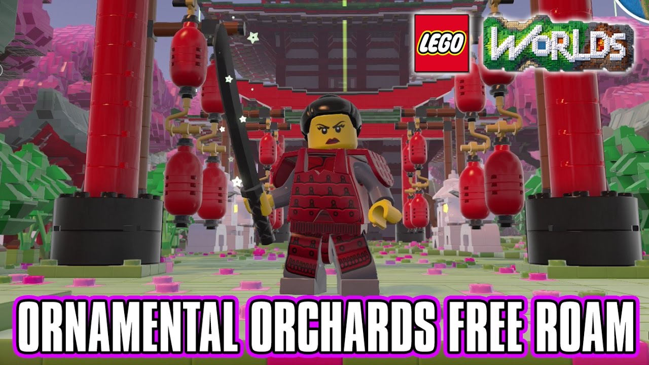LEGO Worlds - Ornamental Orchard Free Roam - Black Katana Unlock
