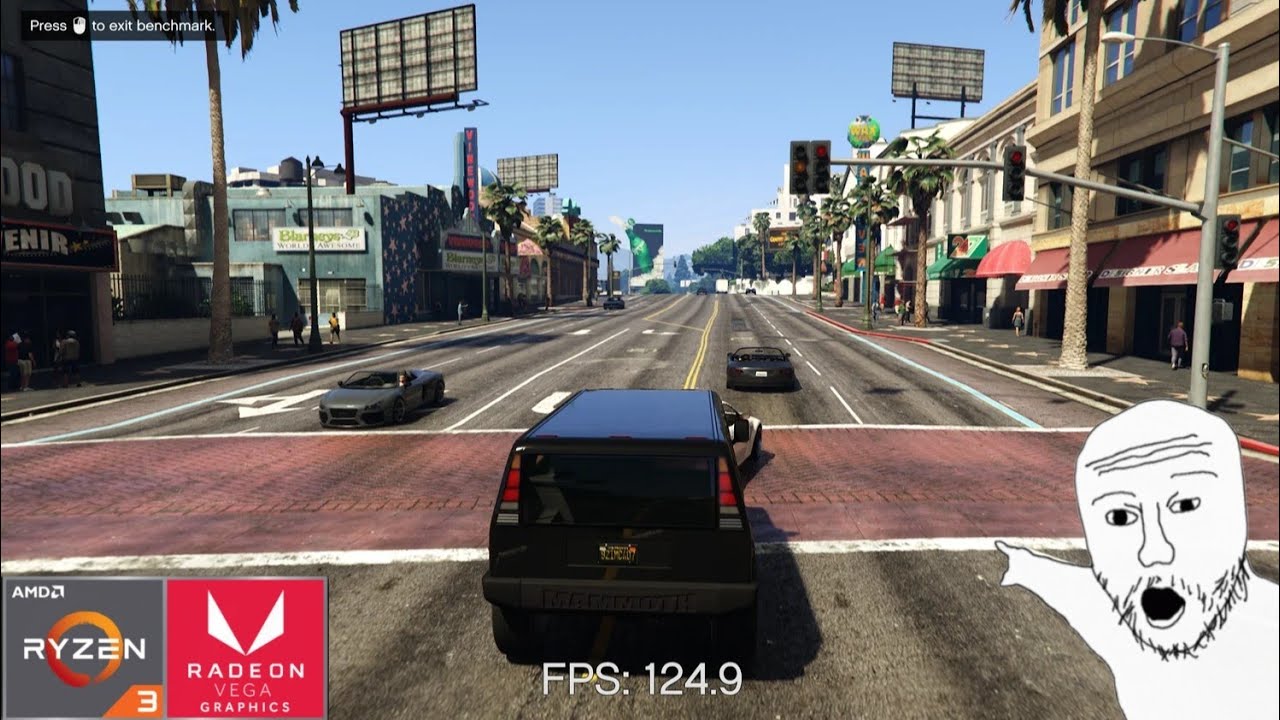 GTA V Enhanced es JUGABLE en un Ryzen 3 3200G | Benchmarck
