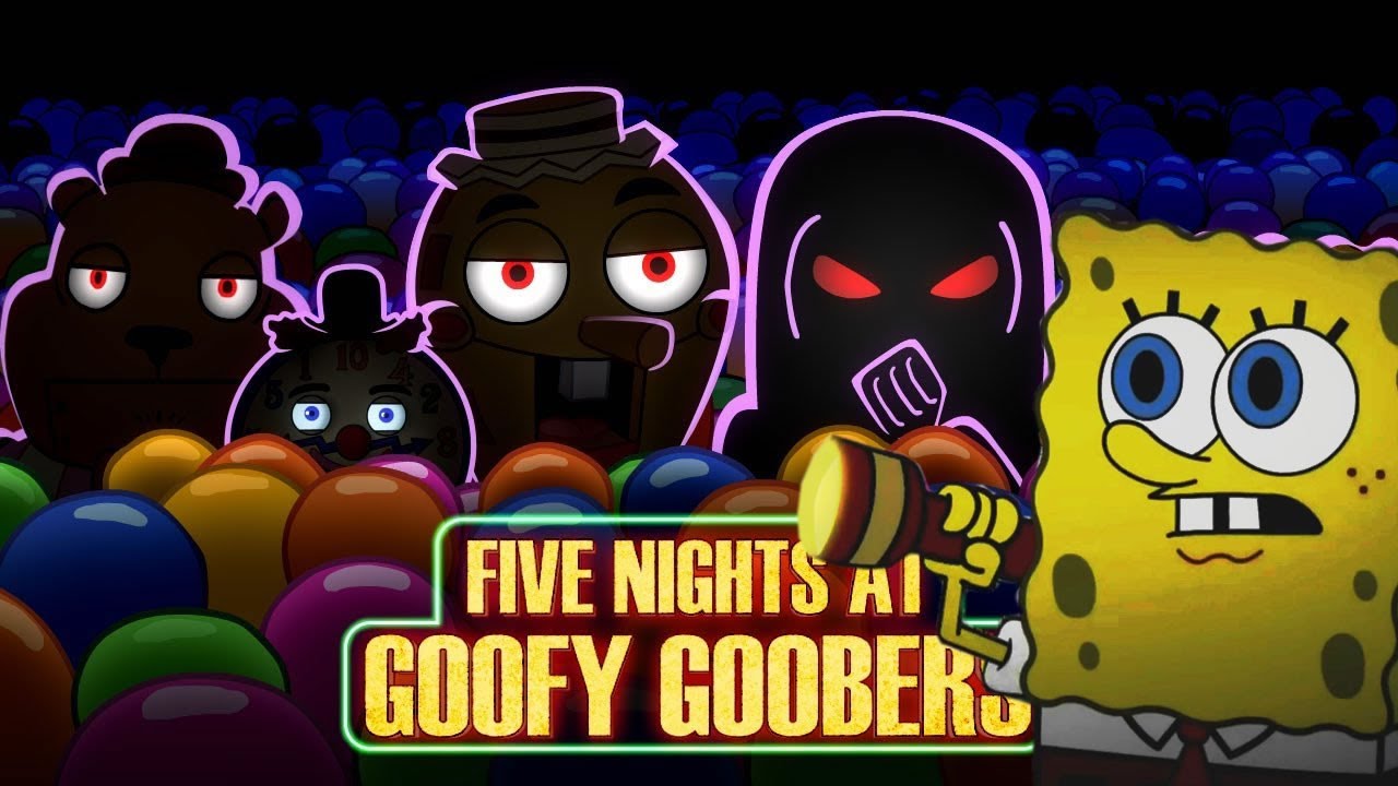 FIVE NIGHTS AT GOOFY GOOBERS (AMENDOBOBO) | Bob Esponja Desenho DUBLADO PT BR
