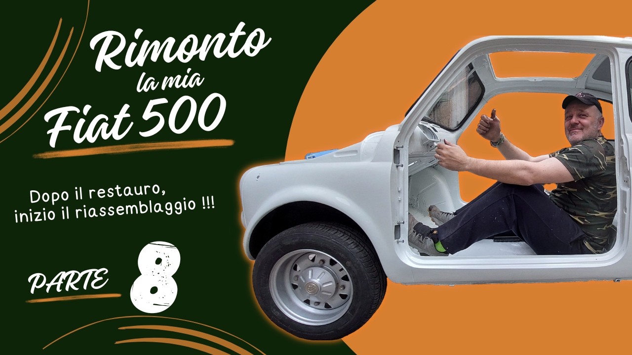 🎥 Rimonto la mia Fiat 500 – Parte 8 (Interni 2/2) #fiat500 #nemosgarage #restauroauto #classiccars