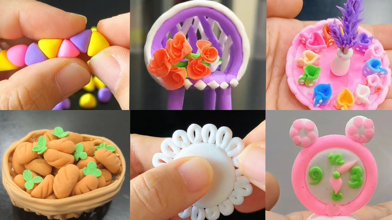 Adorable Air-Dry Clay Miniatures🌸