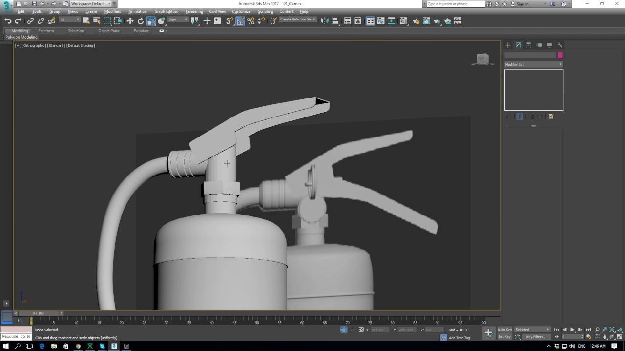 Modeling fire extinguisher 3ds max tutorial part 2