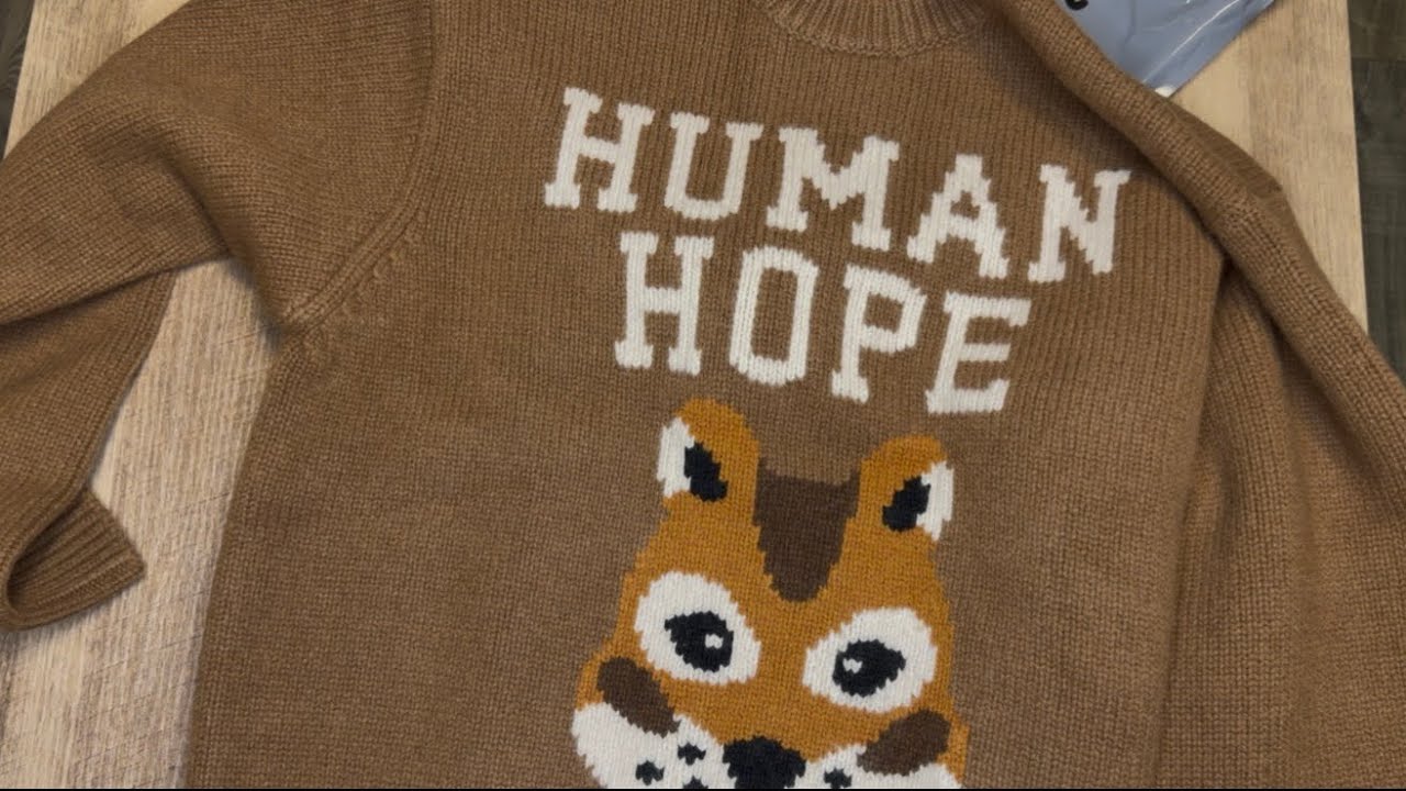 Unboxing HUMAN HOPE LOW GAUGE KNIT & HUMAN HOPE RING SET collaboration with j-hope of BTS