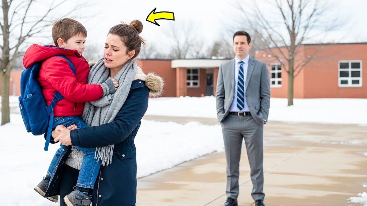 A Single Mom Carried Her Son to School Every Day — She Never Knew the Principal’s Secret