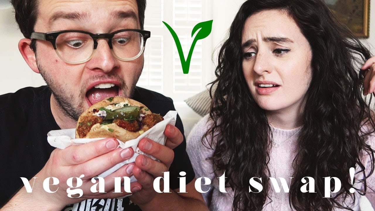 SWAPPING DIETS WITH MY BOYFRIEND FOR THE DAY | VEGAN EDITION 🌱